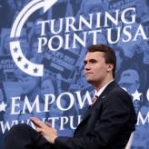 Charlie Kirk (founder of TPUSA) speaking at the 2018 Conservative Political Action Conference (CPAC) in National Harbor, Maryland.