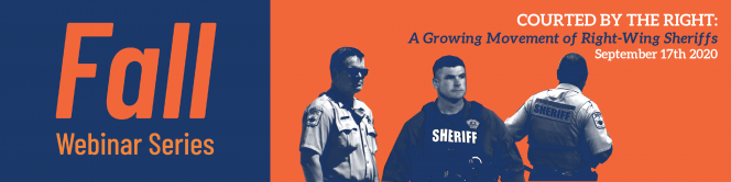 Webinar banner image - Right-Wing Sheriffs
