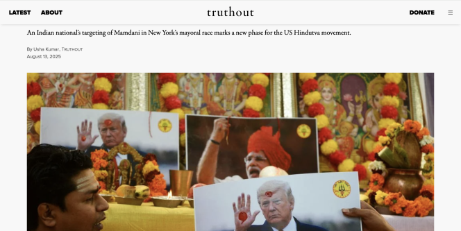 screenshot of Truthout