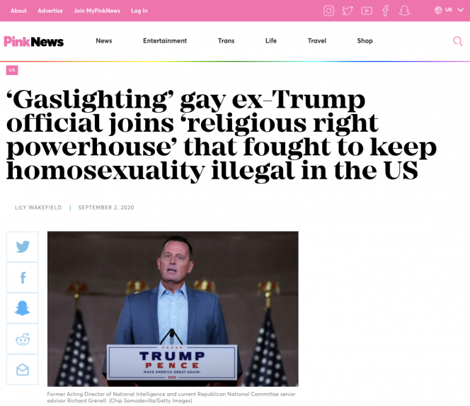 Screenshot Pink News