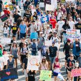 Los Angeles march for Immigrant Rights, 2017.