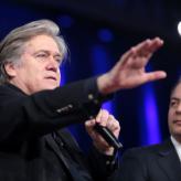 Steve Bannon speaking at the 2017 Conservative Political Action Conference (CPAC) in Maryland. Photo: Gage Skidmore via Flickr.