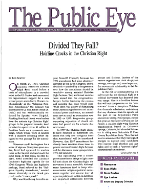 The Public Eye, Summer 1997 cover