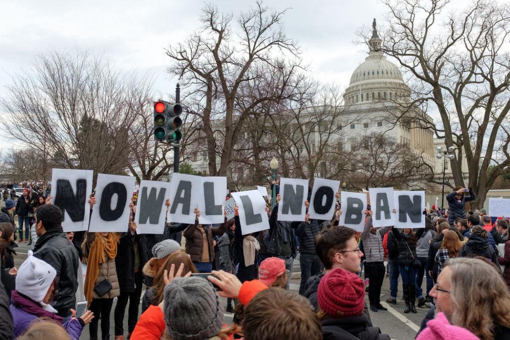 Protest of the Muslim Ban, Washington, D.C., January 2017.